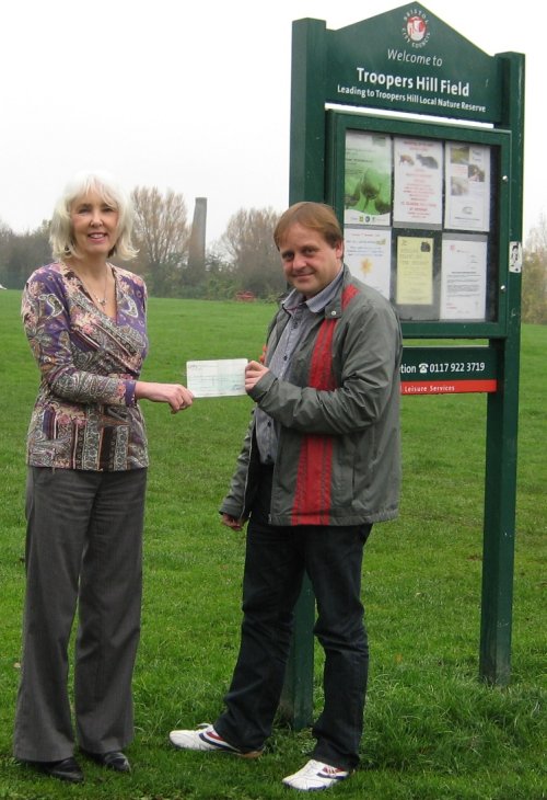 Cheque presentation by the Public and Commercial Services Union