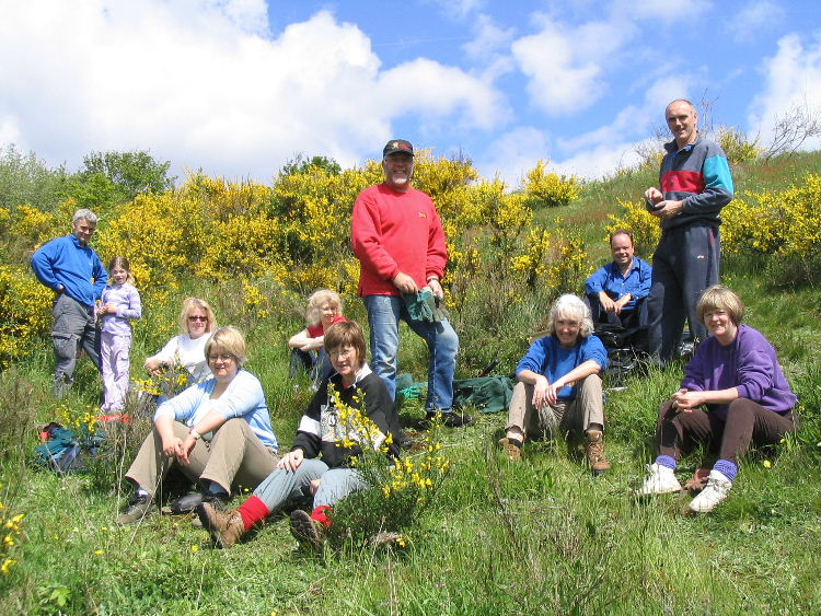 Relaxing in the sunshine, a job well done.