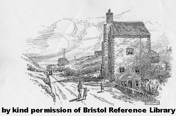 Loxton's drawing of the engine house in Troopers Hill Rd circ 1914